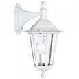Уличный светильник настенный LATERNA 5, 1х60W (E27), H350, литой алюм., белый/cтекло, 22462