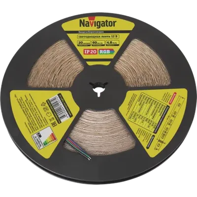 Светодиодная лента NLS-3528RGB60-4.8-IP20-12V-R20