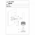 Бра Delta 2360-1 BK+GRP