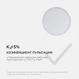 06-65 Светодиодная панель накладная круглая 220В, 24Вт, CRI:80Ra, 1920Лм, Ф 220 мм, алюминиевый корпус, изолированный драйвер, 6500K