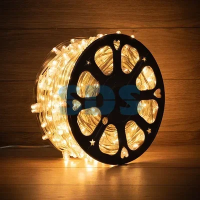 Гирлянда «LED Клип-лайт» 12 V, Прозрачный ПВХ, 150 мм, цвет диодов теплый белый