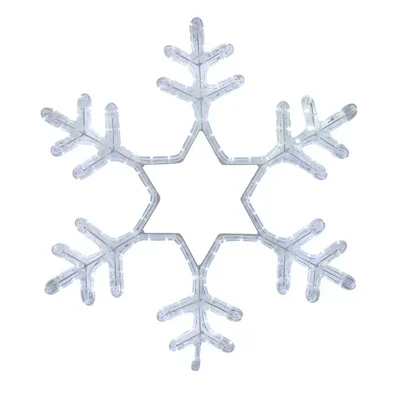 Фигура световая Снежинка цвет белый, размер 55x55 см, мерцающая NEON-NIGHT