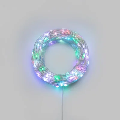Умная гирлянда Роса с крупными каплями 20м 200 LED RGB IP20 прозрачный провод USB NEON-NIGHT