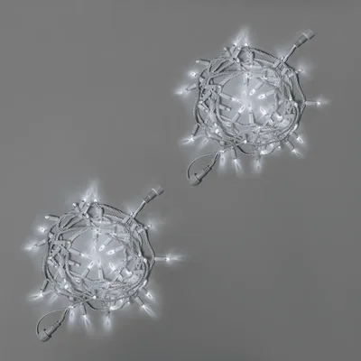 Светодиодная гирлянда INOXHUB Нить 10м, 100 LED, соединяемая, 220В, IP65, белый резиновый провод 2.3мм, БЕЛАЯ