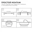 06-69 Светодиодная панель накладная квадр. 220В, 24Вт, CRI:80Ra, 1920Лм, 220*220 мм, алюминиевый корпус, встроенный изолированный драйвер, 6