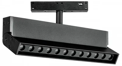259047 Светильник 48V поворотный д/трека UNO LED 12W 800LM 24G ЧЕРНЫЙ МАТОВЫЙ 4000K