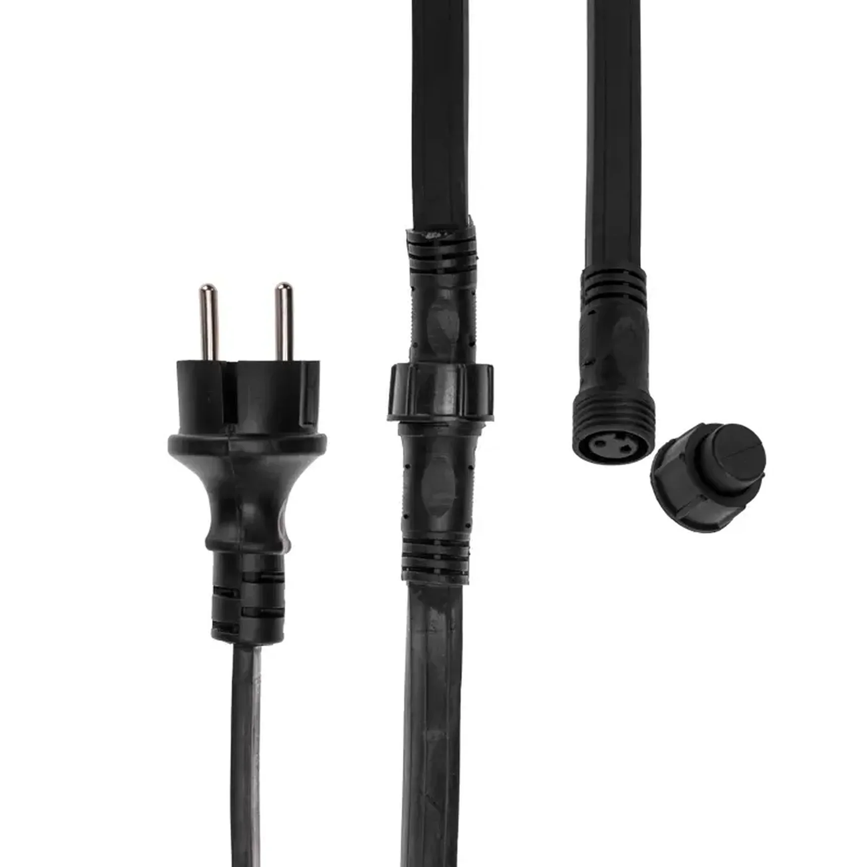 Готовый набор: Евро Belt Light 2 жилы шаг 40 см, Теплые Белые LED лампы (6 LED)