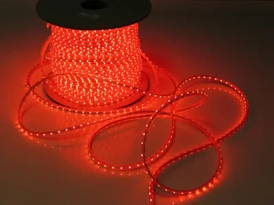 Дюралайт LT-2W-3528-60L-100M-240V-R красный, 6*9мм