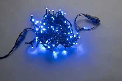 LED-PLS-200-20M-240V-B/BL-W/O, Синий / черный провод, IP-54, соединяемая (без силового шнура)