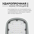 29-02 Светильник светодиодный, уличный, консольный 50Вт, 230/50Гц, 5500лм, 5000К, IP65, КСС Ш, 420*200*70мм, Ф50мм, серый