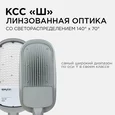 29-05 Светильник светодиодный, уличный, консольный 150Вт, 230/50Гц, 16500лм, 5000К, IP65, КСС Ш, 540*215*80мм, Ф60мм, серый