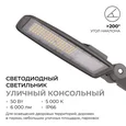 29-10 Светильник светодиодный, уличный, консольный с регулировкой наклона 50 Вт, 230В/50Гц, 6000 лм, 5000 К, IP66, КСС Ш, 493х154х66мм