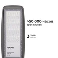 29-12 Светильник светодиодный, уличный, консольный с регулировкой наклона 150 Вт, 230В/50Гц, 18000 лм, 5000 К, IP66, КСС Ш, 608х200х66мм