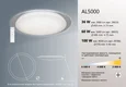 Светодиодный управляемый светильник накладной Feron AL5000 STARLIGHT тарелка 36W 3000К-6500K белый с кантом