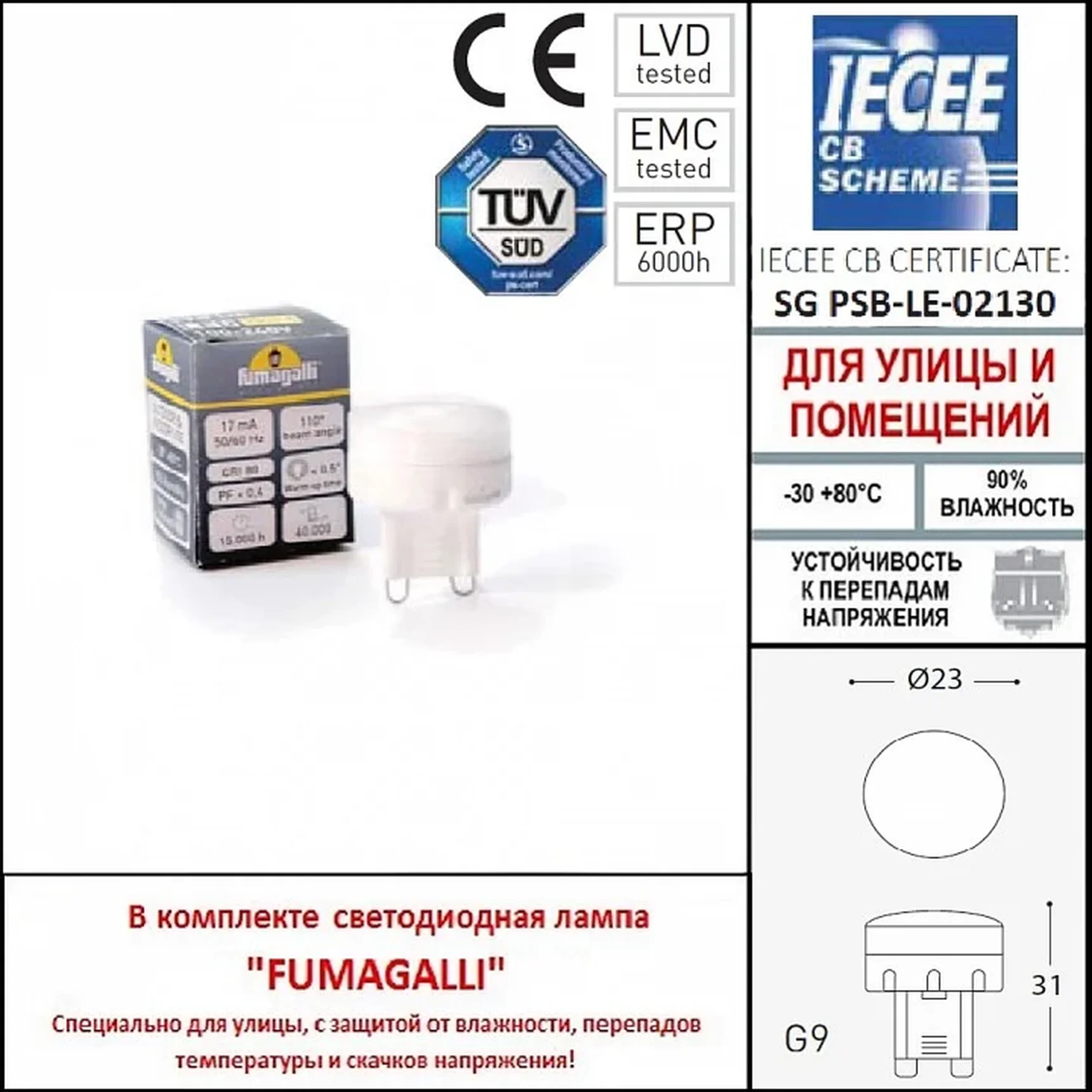 Фасадный светильник FUMAGALLI MAMETE ROUND 2A3.000.000.AXZ1L Черный