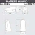 Фасадный светильник FUMAGALLI MAMETE ROUND 2A3.000.000.LXZ1L Серый