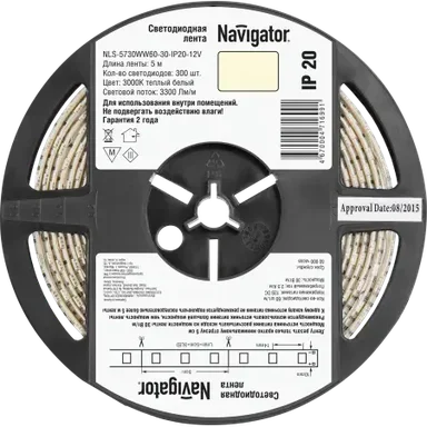 Светодиодная лента NLS-5730WW60-30-IP20-12V R5