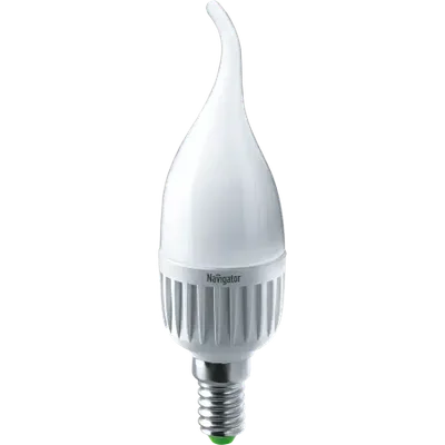 Лампа светодиодная LED 7Вт Е14 230В 2700К NLL-FC37-7-230-2.7K-E14-FR свеча на ветру матовая