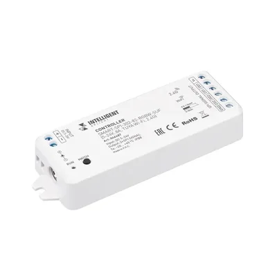 INTELLIGENT ARLIGHT Контроллер SMART-SPI-302-82-RGBW-SUF (5-24V, 8A, TUYA Wi-Fi, 2.4G) (IARL, IP20 Пластик, 5 лет)