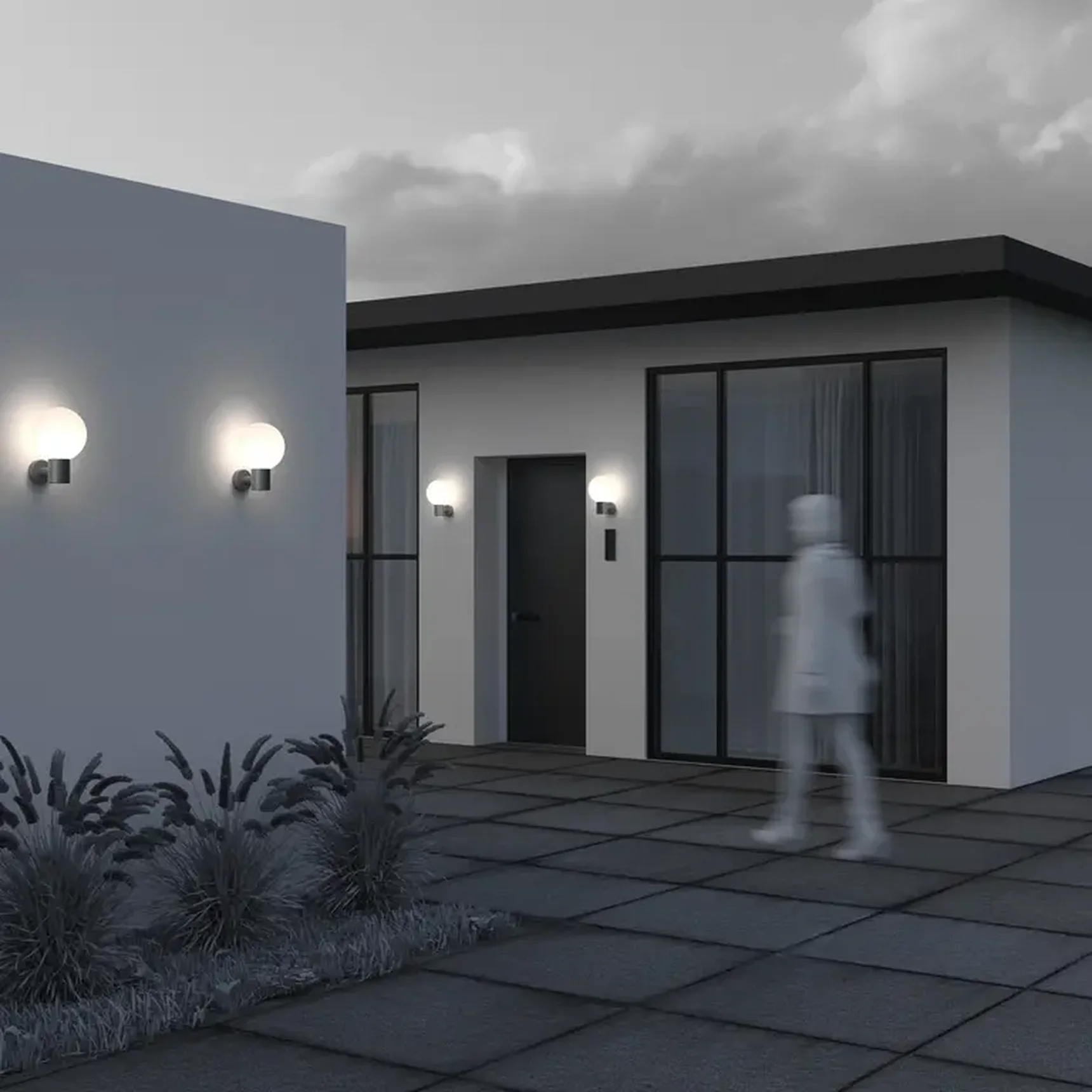 Настенный светильник (бра) Bold E27х1 60Вт IP 54, O598WL-01GR