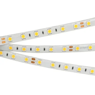 Лента RTW 2-5000SE 24V Cool 2x (5060, 300 LED, LUX) (Arlight, 14.4 Вт/м, IP65)
