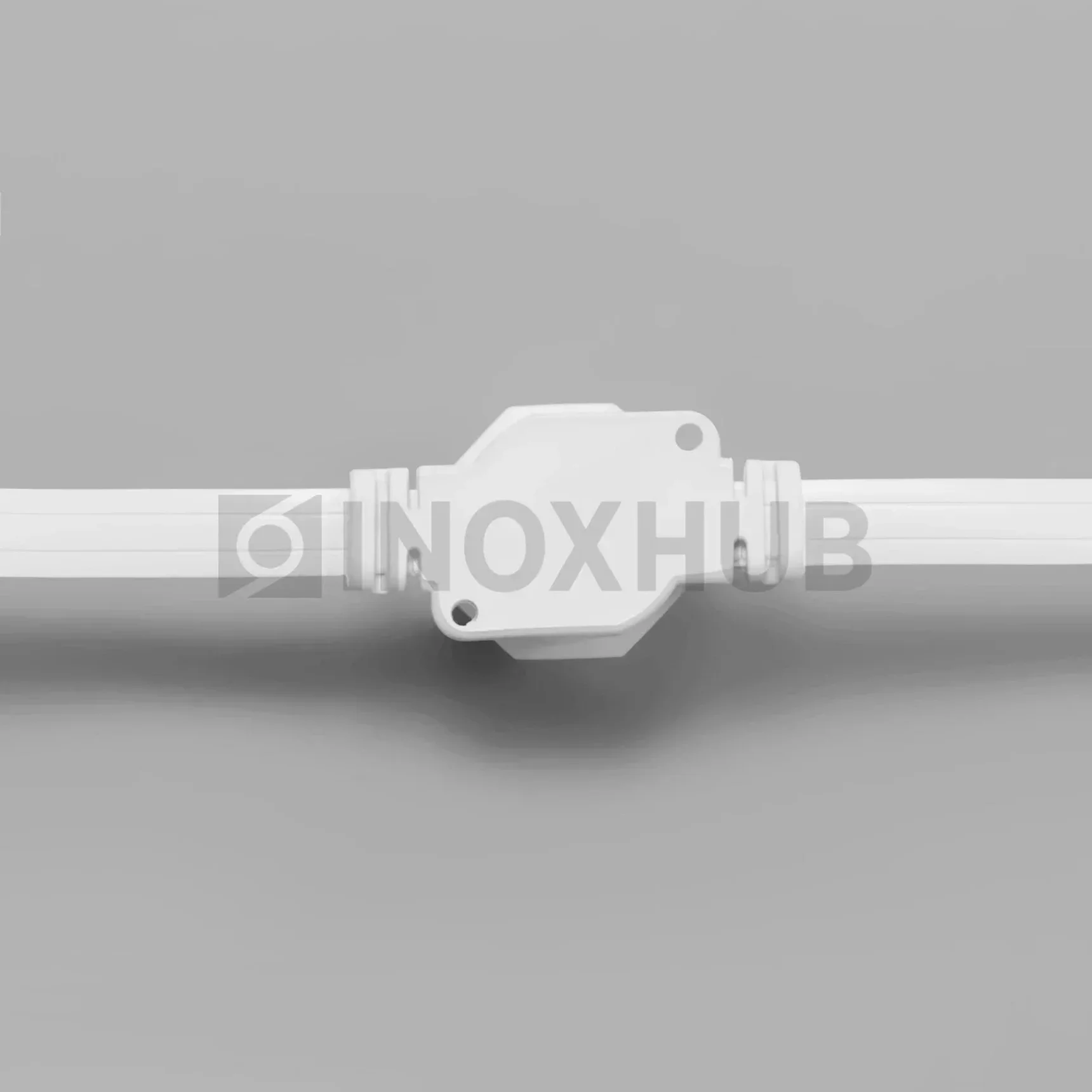 Белт-Лайт INOXHUB, шаг 20см, БЕЛЫЙ, двухжильный шлейф, 250 резиновых патронов с латунными контактами, цоколь E27, бухта 50м