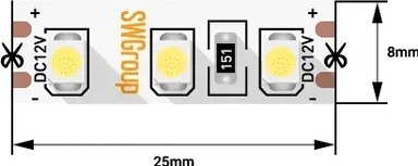 Лента светодиодная SWG3120-12-9.6-Y-M