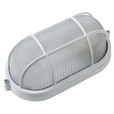 Светильник ЖКХ НПБ/НПП Е27 General GCF-O-E27-60-IP65, 437726, матовый, белый, с решеткой