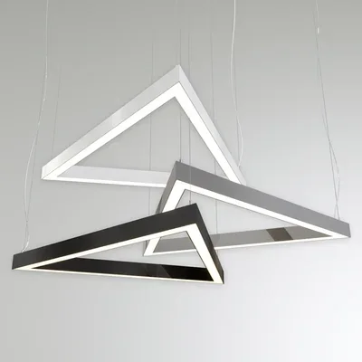 Светильник RVE-LBX-HOLE-TRIO-400 треугольник с отверстием 400x346x100мм