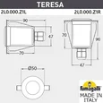 Уличный встраиваемы светильник FUMAGALLI TERESA 2L0.000.000.AXZ1L Черный