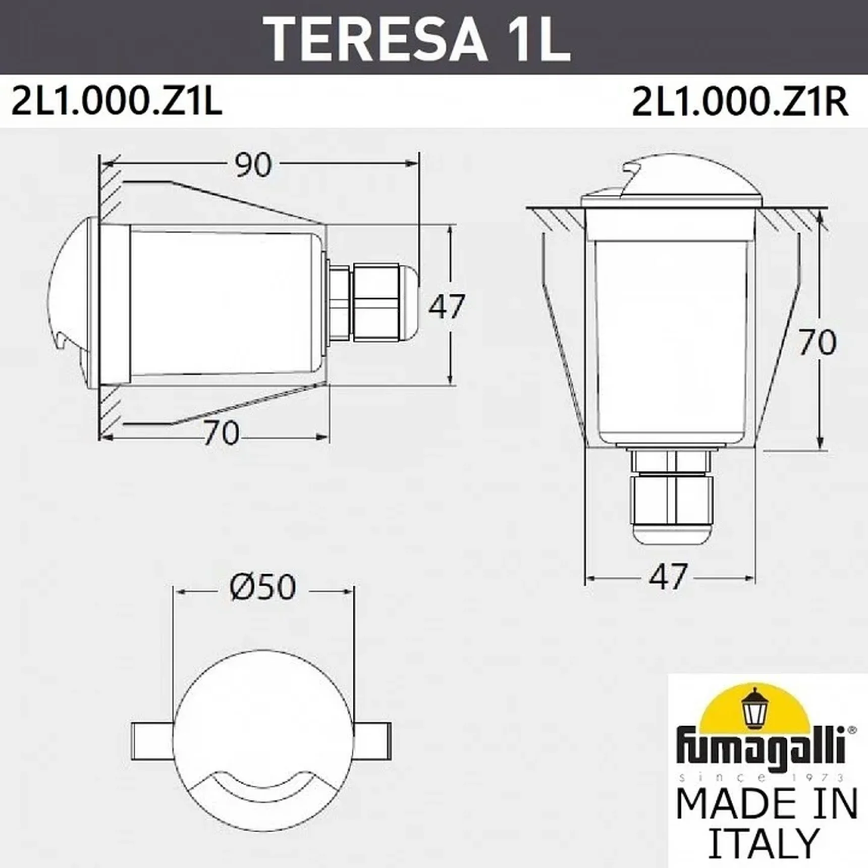 Встраиваемый светильник Teresa 2L1.000.000.AXZ1L