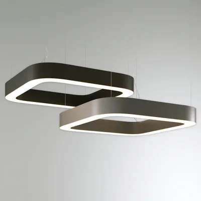 Квадратный контурный светильник Round corner, RVE210425