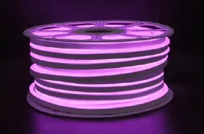 Лента "Гибкий Неон" GLS-2835-120-9.6-220-NL-IP67-P ФИОЛЕТОВЫЙ катушка 50м