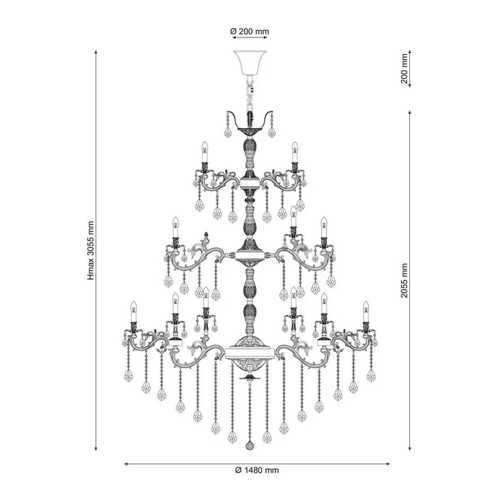 Подвесная люстра Lucia Tucci Barletta 122.60 Antique