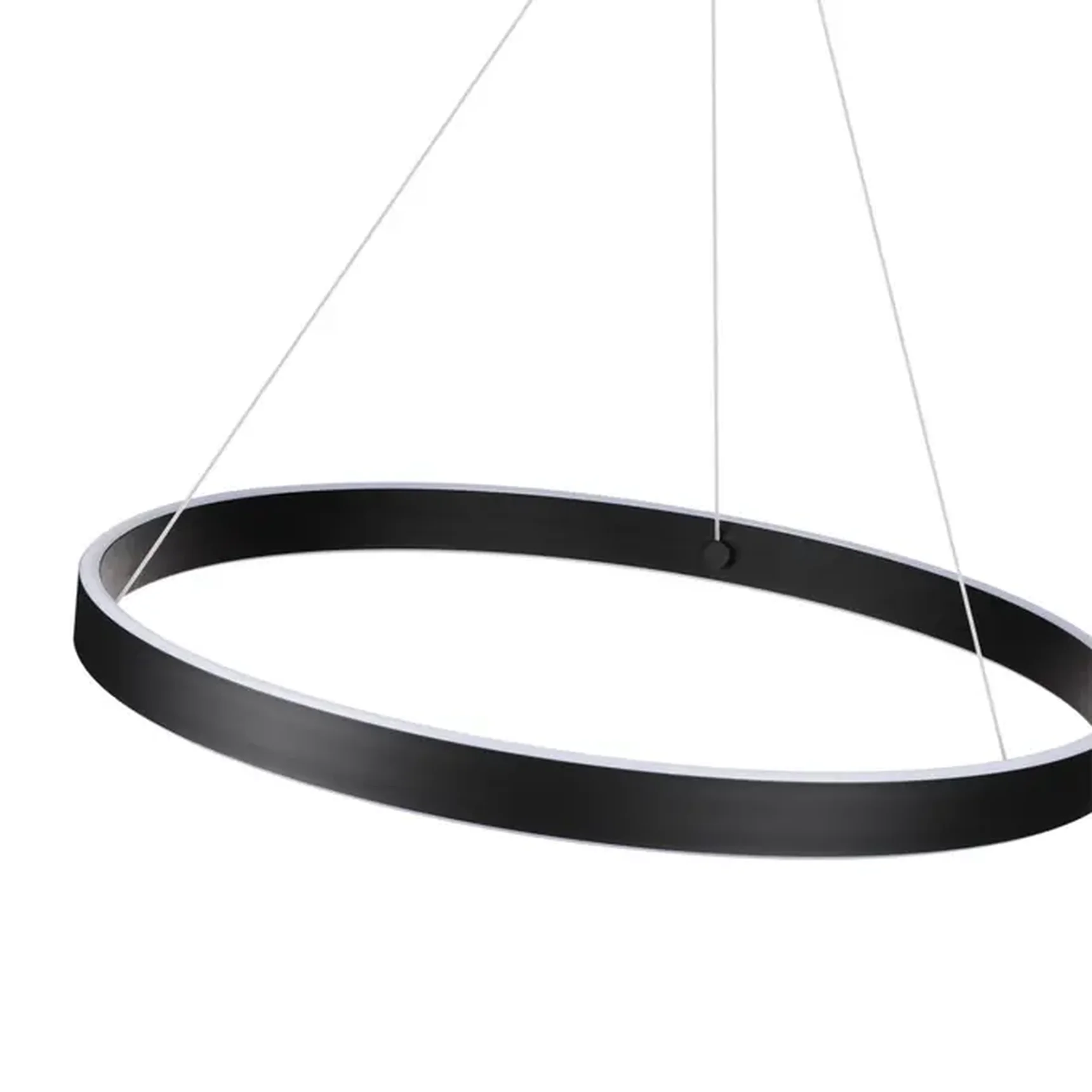 359450 OVER NT24 000 черный Светильник подвесной диммир. со сменой цв.темпер. (пульт ДУ/прилож. Smart Life) IP20 LED 50/12W 85-265V 3000-6000К SOTTO