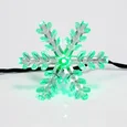 Гирлянда светодиодная Снежинки 30 LED МУЛЬТИКОЛОР 4,4 метра с контроллером
