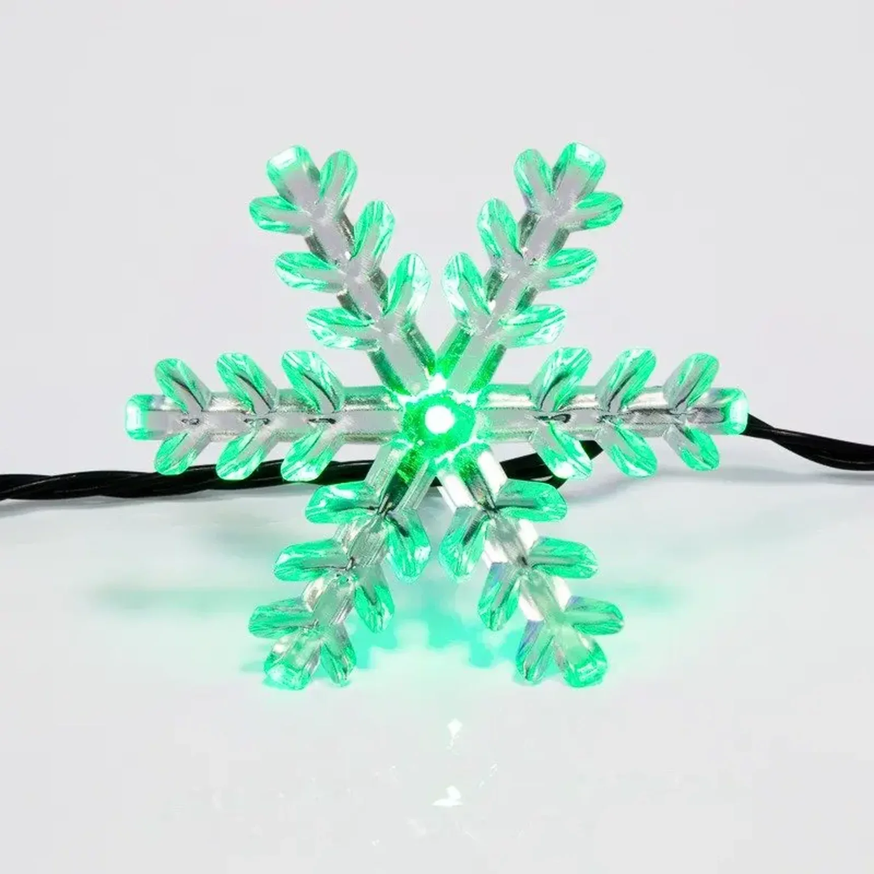 Гирлянда светодиодная Снежинки 30 LED МУЛЬТИКОЛОР 4,4 метра с контроллером