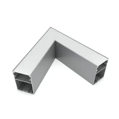 Соединитель RVE-CONNECT-60 угловой 60° для встраиваемого профиля 50x70 мм.