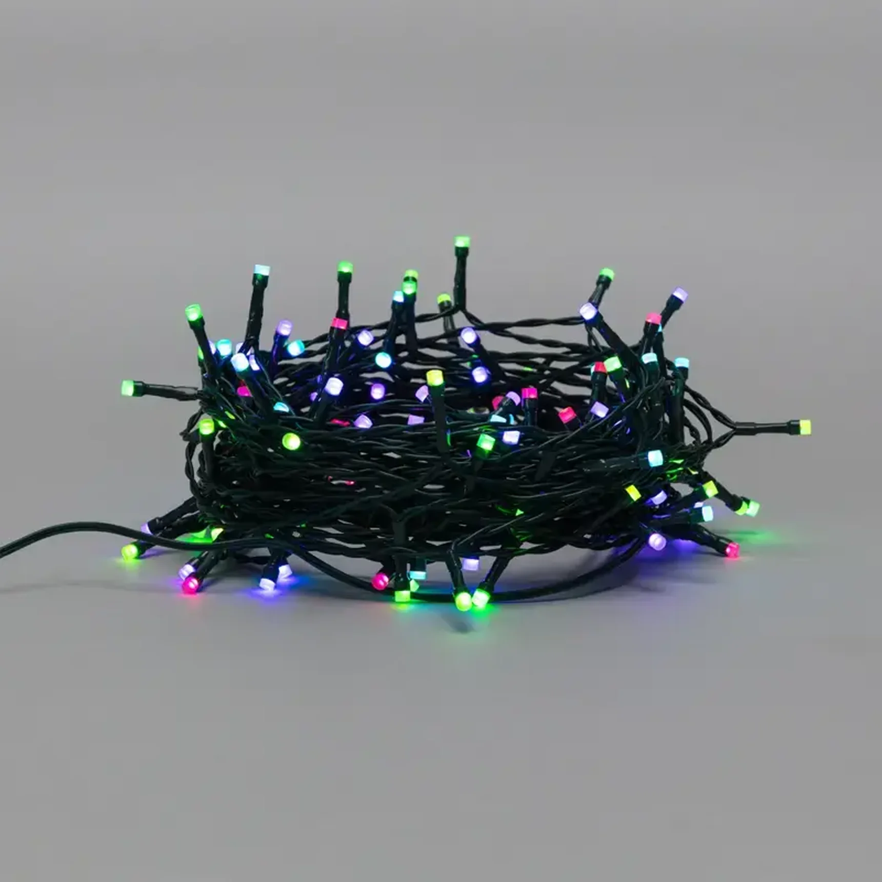 Твинкл Wi-Fi 18 м, темно-зеленый ПВХ, 120 LED RGB, не соединяется