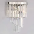 NEWPORT 31100 31103/A nickel right , Бра, Nickel Clear crystal L30*H47*Sp17 cm E14 3*60W