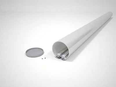 Цилиндрический профильный линейный светильник D60, RVE301201