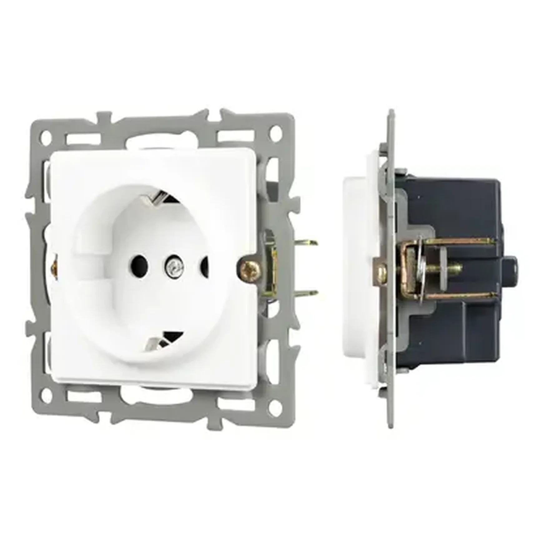 Механизм электрической розетки SCT-GP-MEU-PL-WH (250V, 16A) (Arlight, -)