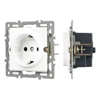 Механизм электрической розетки SCT-GP-MEU-PL-WH (250V, 16A) (Arlight, -)