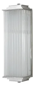 NEWPORT 3290 3293/A nickel new , Бра, Nickel Clear glass L13*Н41*Sp9.5 cm E 14 2*40W