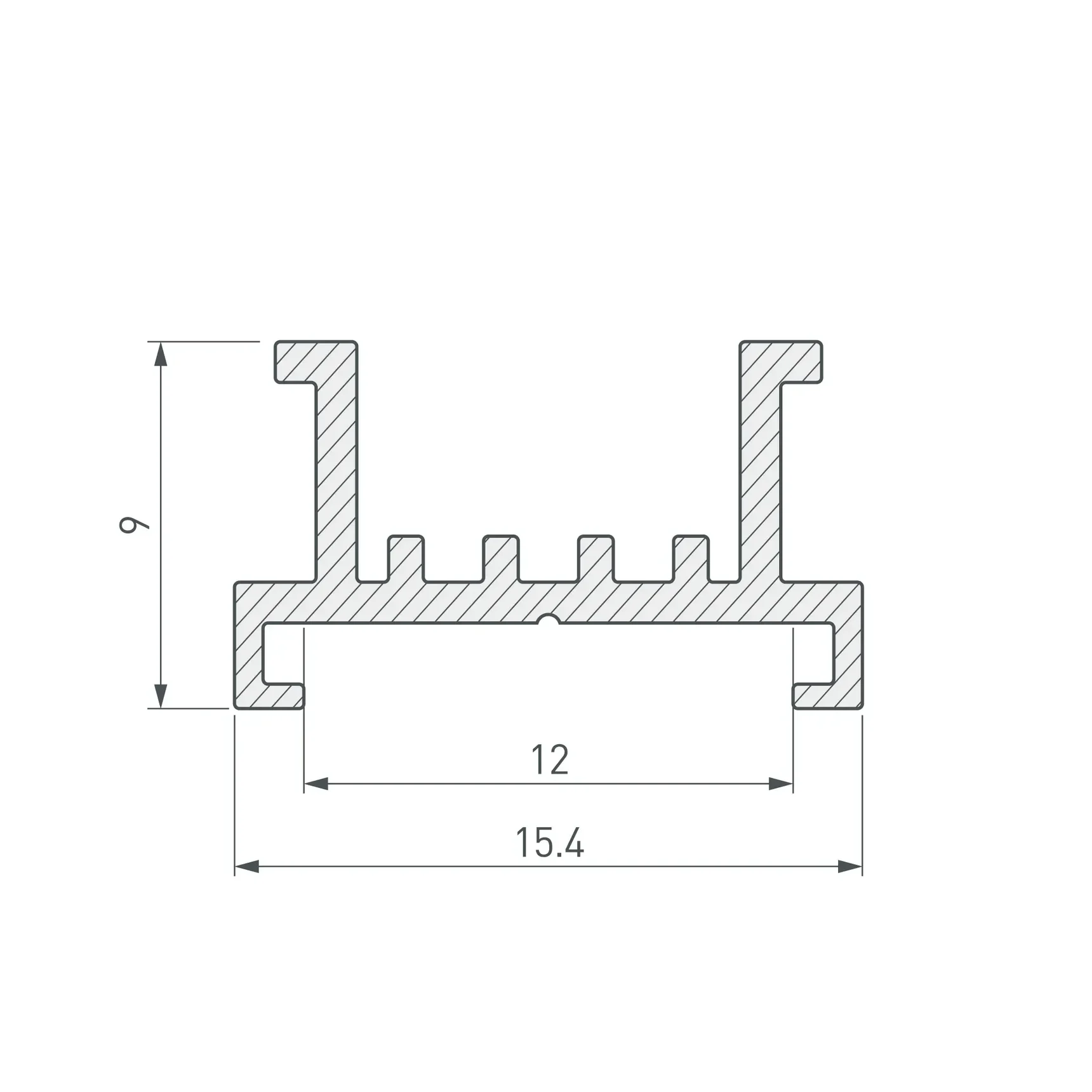 Основание для ленты SL-LINE-2522-2500 (Arlight, Алюминий) 033415