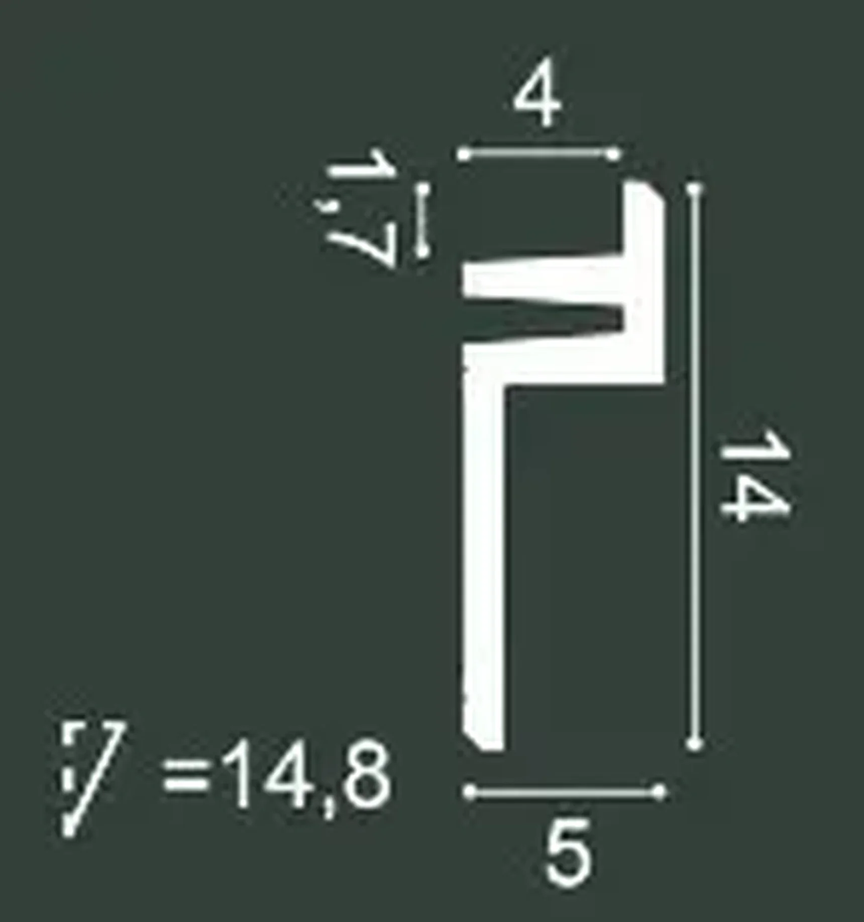 Профиль для верхней подсветки C382 L3 LINEAR LED LIGHTING