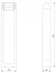 Ландшафтный поворотный светильник DORS LED 3000K IP54 35163/F черный