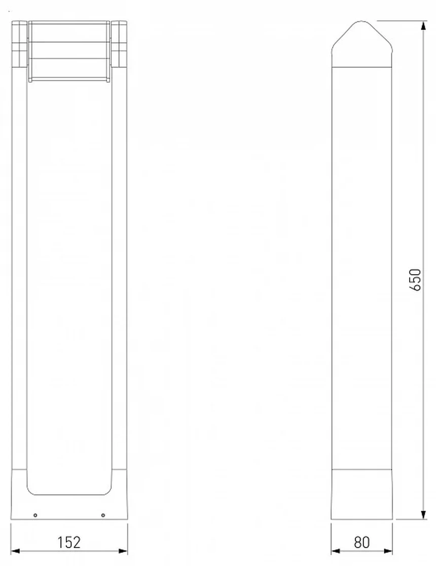 Ландшафтный поворотный светильник DORS LED 3000K IP54 35163/F черный