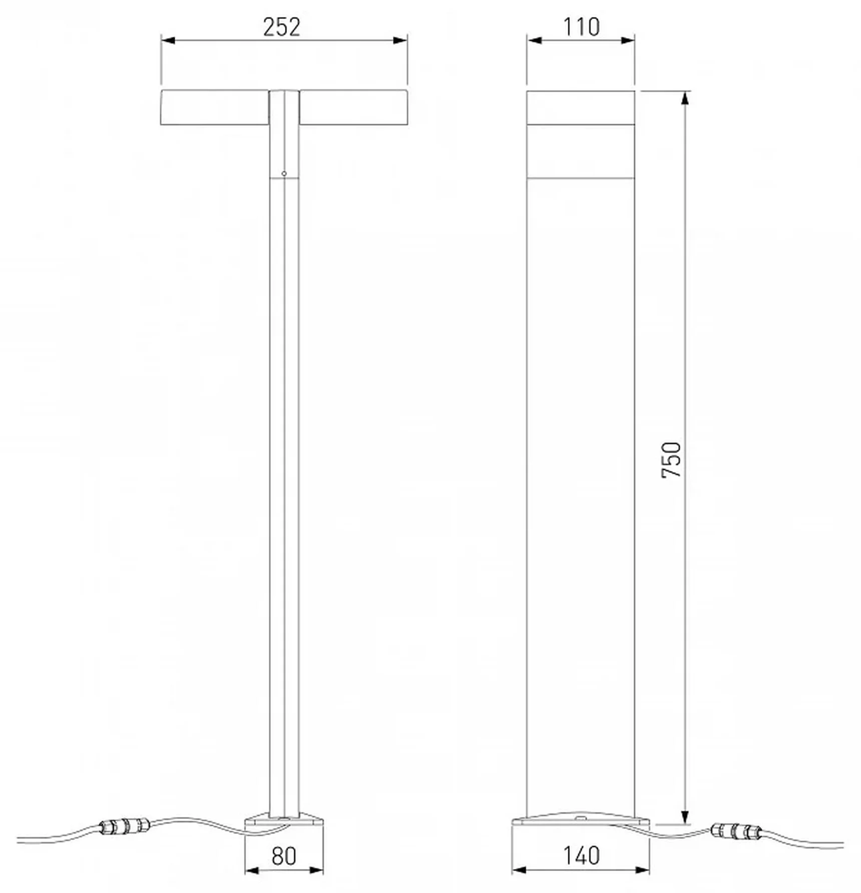 Ландшафтный поворотный светильник Twin 3000K IP54 35170/F черный