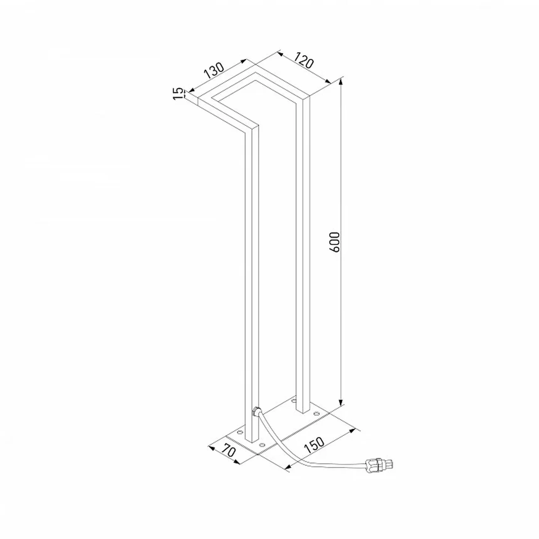 Наземный низкий светильник Elektrostandard Stels 35180/S